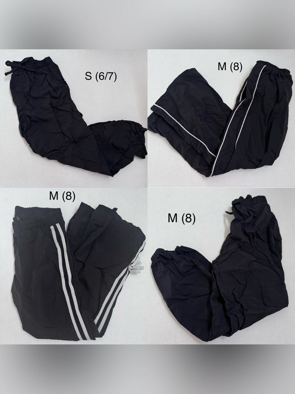 Bundle Black Kids Windbreaker Track Pants